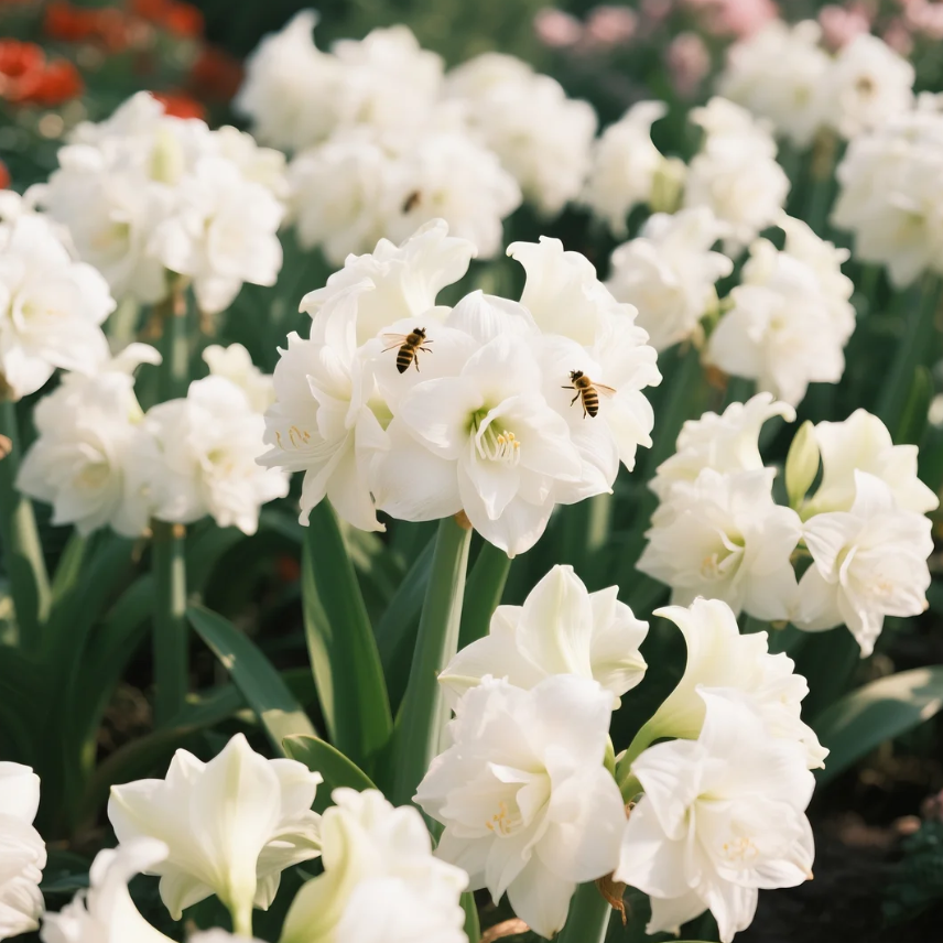 Double Perfume Amaryllis Bulbs - Blooming In 40 Days