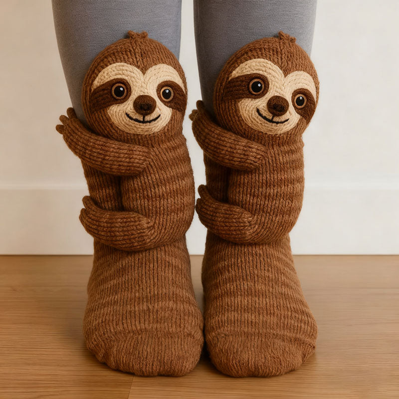3D Knit Animal Socks
