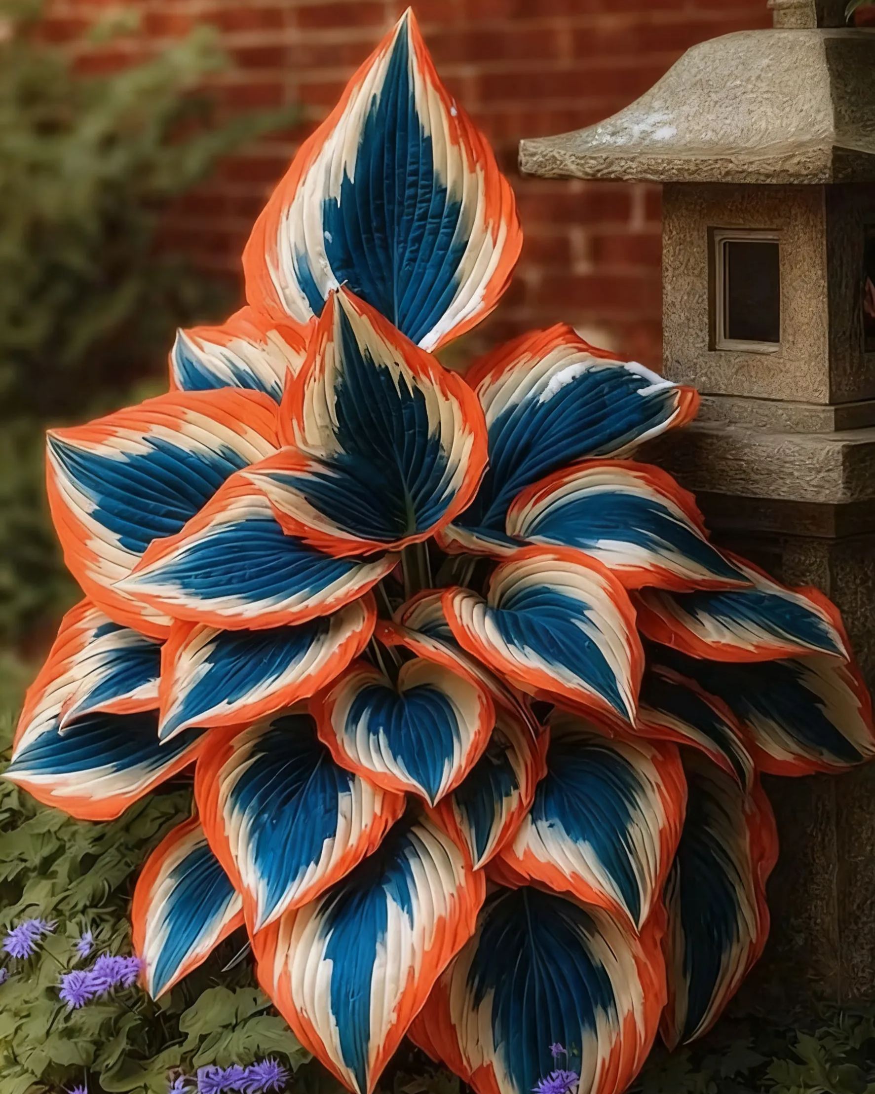 Flame Black Red Rare Hosta Flower Seeds