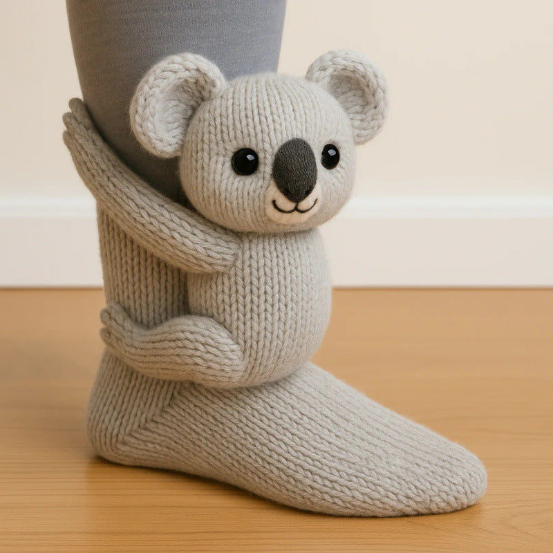 3D Knit Animal Socks