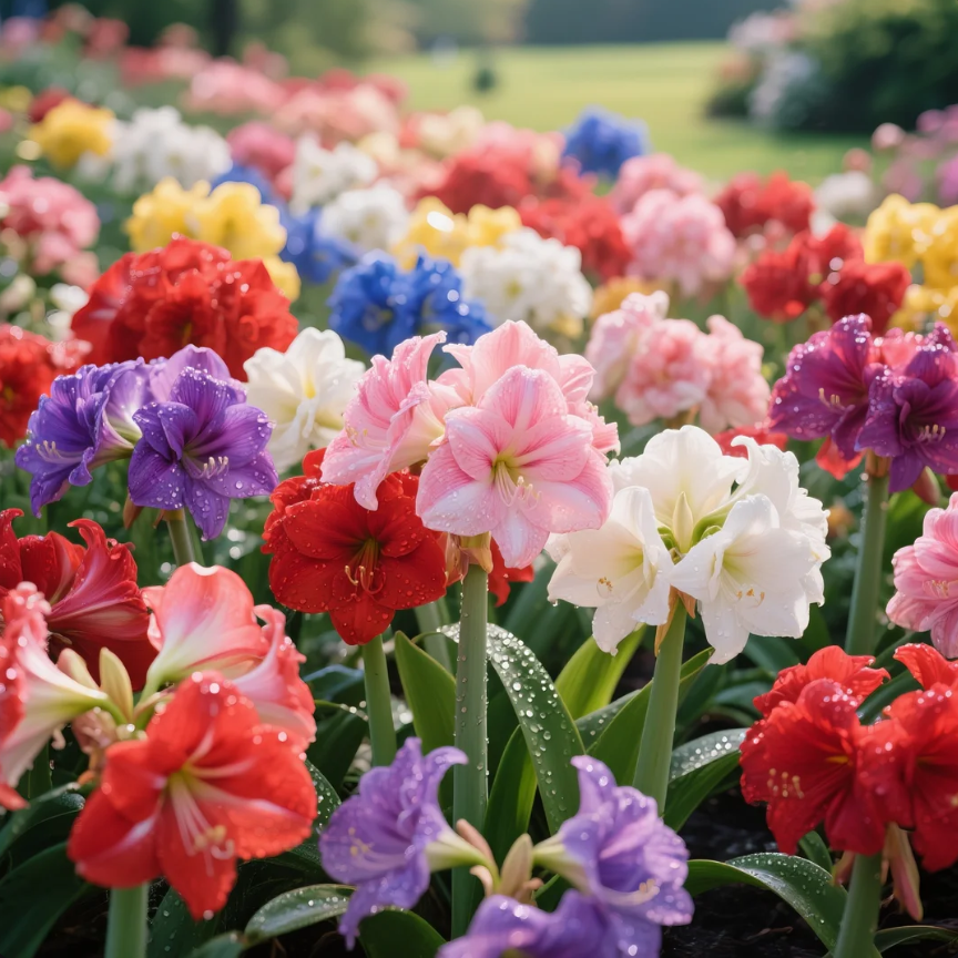 Double Perfume Amaryllis Bulbs - Blooming In 40 Days