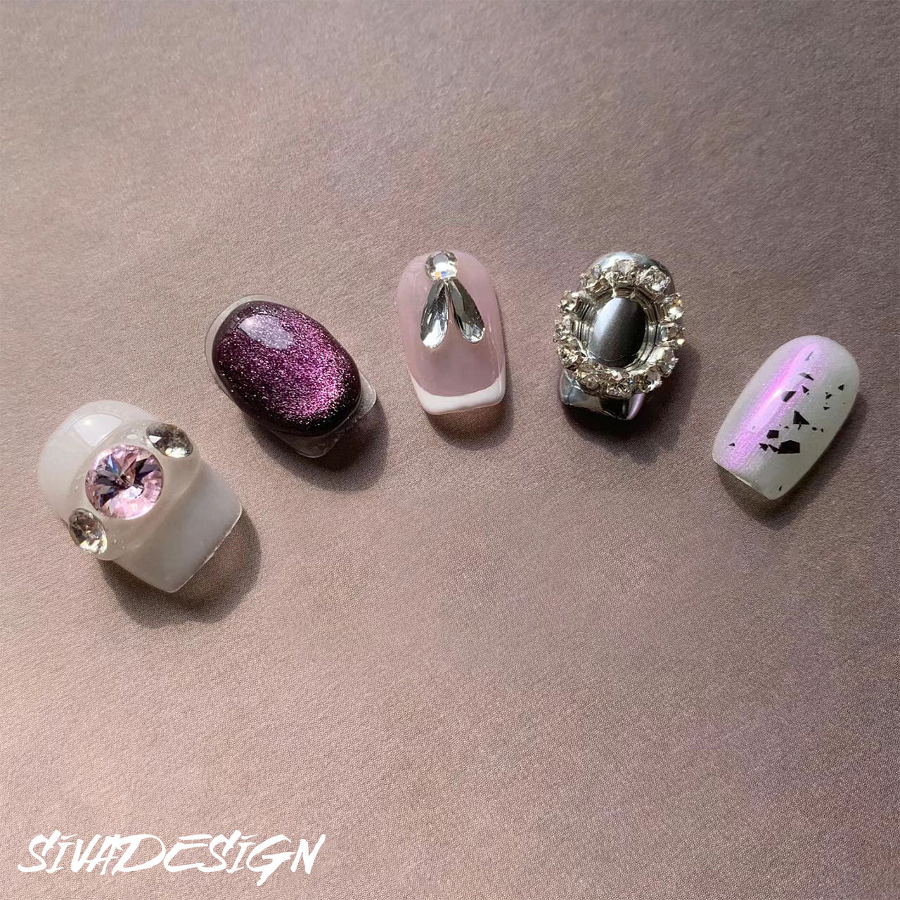 Siva Nail, Celestial Shine, Luxe Press on Nails