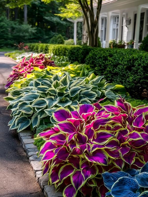 Flame Black Red Rare Hosta Flower Seeds