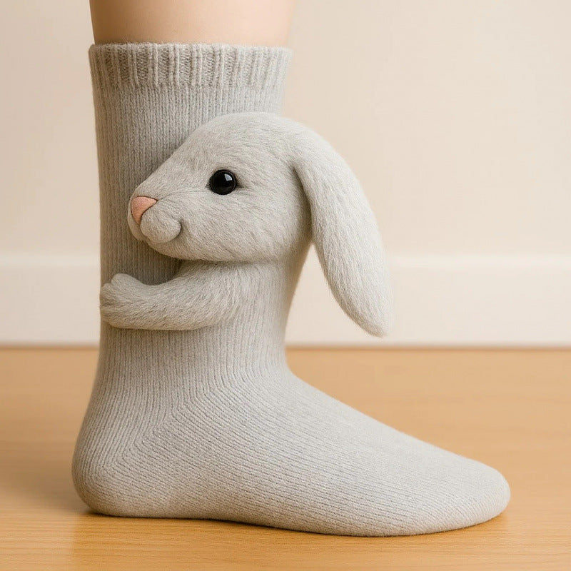3D Knit Animal Socks