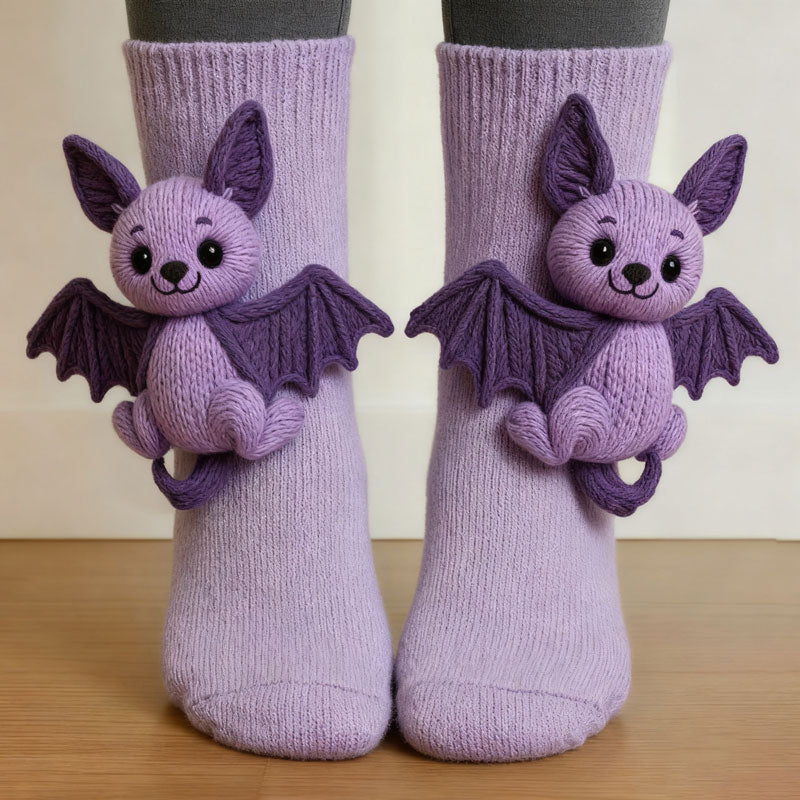 3D Knit Animal Socks