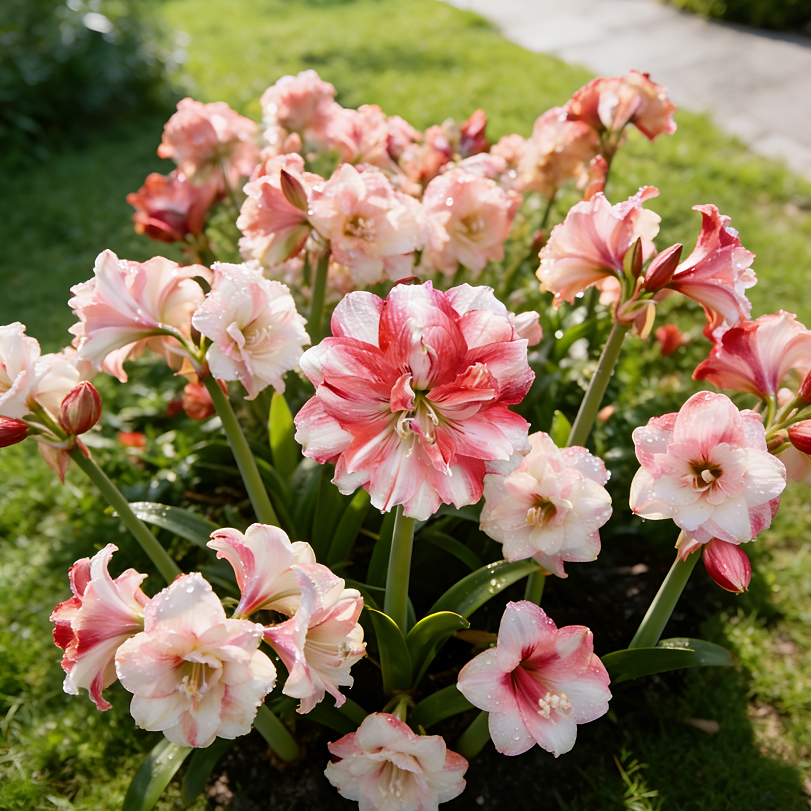 Double Perfume Amaryllis Bulbs - Blooming In 40 Days